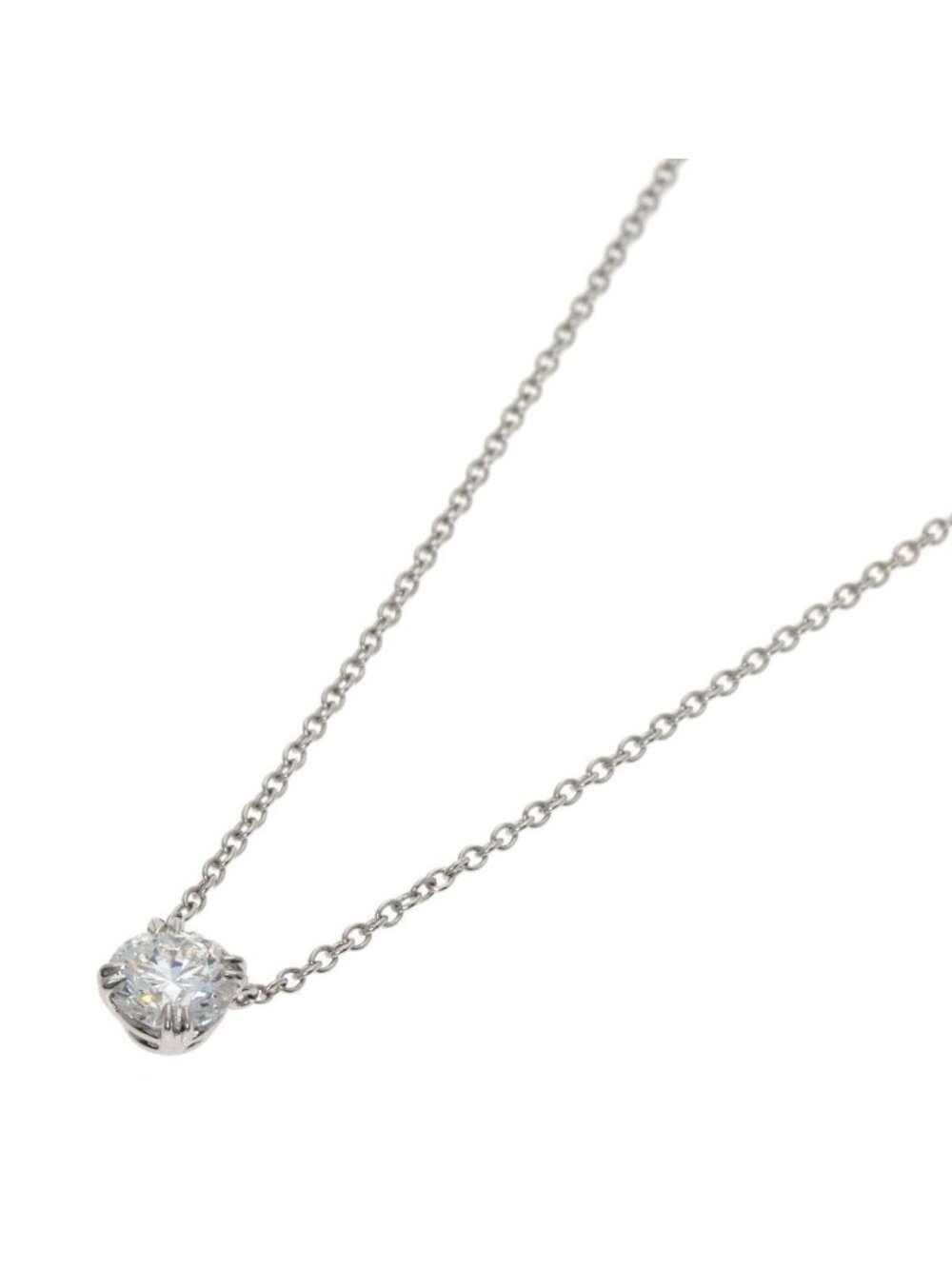 Harry Winston Round Cut Solitaire Diamond Necklace
